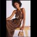 Anthropologie Dresses | Anthropologie Nwt Faithfull Halter Cutout Linen Midi Dress Size 12. | Color: Brown | Size: 12