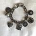 American Eagle Outfitters Jewelry | 4/$15 American Eagle Antiqued Silver Tone Romantic Chunky Charm Bracelet | Color: Silver | Size: Os