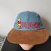 Disney Accessories | Disney Winnie The Pooh Bear Hat Jean And Suede Stretchy Back | Color: Blue/Brown | Size: Os
