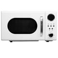 20L Retro Freestanding Microwave In White 700W Digital Timer - SIA FRM20WH