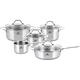 Karaca Stainless Steel Cooking Pot Set, 9 Pieces, Saucepan Sets, Saucepan, Delicious Dishes, Easy Cooking, Kitchen Aid, Meals Essential, Essential for Kitchen