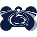 Penn State Lions NCAA Bone Personalized Engraved Pet ID Tag, Large, Blue