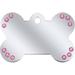 Large Pink Crystal Bone Personalized Engraved Pet ID Tag