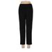 Ann Taylor LOFT Dress Pants - High Rise Straight Leg Boyfriend: Black Bottoms - Women's Size 6 Petite