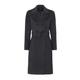 Women's Isabella Grey Wool And Cashmere Blend Coat With Double-Breasted Silhouette And Pleated Back Medium Rumour London