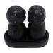 Novica Handmade Bright Felines Ceramic Salt & Pepper Shaker Set Ceramic in Black | 3.5 H x 2 W in | Wayfair 428061