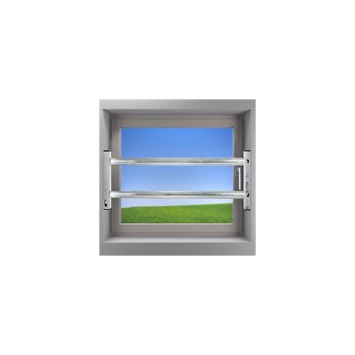 Fenstersicherung, 2 Fach, verzinkt, 640-1000mm