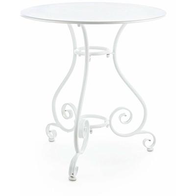 Bizzotto - Farbiger runder Couchtisch 'Etienne' aus pulverbeschichtetem Stahl für Garten und Bar in Image