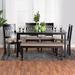 Red Barrel Studio® Manaker 6 - Person Dining Set Wood in Brown | 29.13 H x 59.06 W x 35.43 D in | Wayfair 3DB1731C0FEF4235B74B52F077A0EB3E