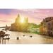 Ebern Designs Santa Maria Della Salute by Johnkellerman - Wrapped Canvas Photograph Canvas in Green/Pink | 8 H x 12 W x 1.25 D in | Wayfair