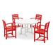 POLYWOOD La Casa Café 5-Piece Round Farmhouse Dining Set