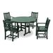 POLYWOOD Traditional Garden 5-Piece Round Farmhouse Dining Set