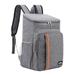 Extra Large Insulated Backpack High Capacity Water Resistant for Men Small Cooler Backpack Gray