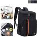 Waterproof Cooler Backpack with Multi-Pockets Leakproof Cooler Bag Insulated Ice Bag Backpack for Picnic Camping Hiking(Black)