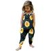 Herrnalise Toddler Baby Girls Halloween Jumpsuits Cute Strap Pumpkin Sleeveless Romper Kids Loose Overalls Outfit Clothes clearance under $10