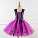 Herrnalise Toddler Kids Girls Halloween Fashion Cute Stitching Color Rhinestones Mesh Hollow Out Princess Dress Clearance