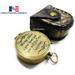 NauticalMart Brass Compass (Always Follow Your Heart//Personalize Gift/Directional Magnetic Compass for Navigation/Pocket Compass for Camping Hiking Touring