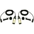 SP-CMC-2-XLR - Deluxe Cardioid XLR Stereo Microphones. Includes windscreens and clips