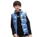 Child Kids Toddler Baby Boys Girls Sleeveless Letter Winter Coats Hooded Jacket Vest Outer Outwear Outfits Clothes Jacket for Boys Size 6