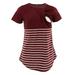 Cute Fall Maternity Shirts Fashion Round Neck Clothes For Pregnant And Lactating Mothers Striped Tops Women s T Shirts Jean Overalls for Women Dress