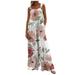 SENDKEEL jumpsuits for women Women s Button Up Jumpsuit Casual Loose Sleeveless Rompers With Pockets