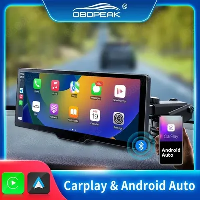 Moniteur de voiture sans fil avec navigation GPS Carplay Android Auto WiFi carte Prada sortie