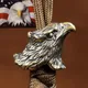 Tête d'aigle chauve en laiton liberté sculpture perles de couteau Condor américain EDC lanière