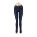 Joe's Jeans Jeans - Low Rise Skinny Leg Denim: Blue Bottoms - Women's Size 27 - Dark Wash