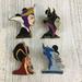 Disney Jewelry | Disney Cast Lanyard Villain Head Pin Set Evil Queen Hades Jafar Maleficent | Color: Blue/Purple | Size: Os
