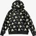 Disney Shirts & Tops | Kids Unisex Star Wars Baby Yoda Black Hoodie With Pockets In Size 6/7 | Color: Black/Green | Size: 6/7
