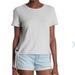 Madewell Tops | Madewell Texture & Thread Modern Side Tie Tee | Color: Gray | Size: M