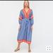 J. Crew Dresses | J. Crew V-Neck Cover-Up Dress In Classic Block Print Nwt | Color: Blue/Red | Size: S