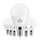 hansang E12 LED Bulb, Daylight 5000K, 60 Watt Equivalent Ceiling Fan Light Bulbs, E12 Small Base Candelabra LED Light Bulbs, 600 Lumen CRI 85+ Eye Protection, Non-dimmable 120V (85-265V Range) 6 Pack