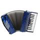 Asixxsix Accordion, 26 Key 48 Bass Piano Celluloid Accordion with Adjustable Straps Professional Tuning Musical Instrument for Beginners Adults Stage Performance, 13.3 X 15.3 X 7inch