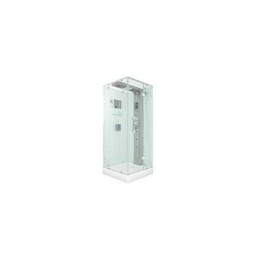 Dampfdusche Duschtempel Sauna Dusche Duschkabine D38-00R2 80×80 cm ohne 2K Scheiben Versiegelung