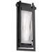 Haze 22"H x 10.63"W 1-Light Outdoor Wall Light in Black