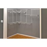 ClosetMaid ShelfTrack 48" W - 72" W Closet System Walk-in Set Wire/Metal in White | 84 H x 13 D in | Wayfair