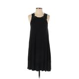 American Eagle Outfitters Casual Dress - A-Line Crew Neck Sleeveless: Black Print Dresses - Women's Size Small