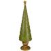 23" Green Christmas Tree Cone on Pedestal Star Topper Tabletop Decor