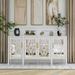 Media Console Cabinet Mirrored Door Design Buffet/Sideboard Accent - 62.9"W