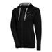 Women's Antigua Black Boston Red Sox Brushed Metallic Victory Full-Zip Hoodie