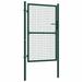 Arlmont & Co. Fence Gate Metal Fence Post for Outdoor Doorway Garden Gate (Single) Metal in Green | 88.6 H x 39.4 W x 39.37 D in | Wayfair