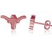 Dayna Designs Texas Longhorns Rose Gold Post Earrings