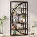 Trent Austin Design® Pharr 70.5" H x 31.5" W Bookcase, Metal in Gray | 70.5 H x 31.5 W x 11.8 D in | Wayfair 745C695AE0D24DFF85C5093ED8DBD8EC