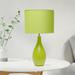 Winston Porter Arverne Table Lamp Ceramic/Fabric in Green | 18.11 H x 9.45 W x 9.45 D in | Wayfair 58EFC4CF39F74FFB8C2EF2A48022D9D2