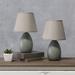 Wade Logan® Arzan Table Lamp Ceramic/Fabric in Gray | 9.45 H x 5.51 W x 5.51 D in | Wayfair 32D94364B27F42AEAAA72FEF25FE8B67