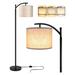 Latitude Run® Byrden Floor Lamp For Living Room w/ 3 Color Temperatures, Standing Lamp Tall Industrial Floor Lamp Reading For Bedroom | Wayfair