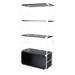 Latitude Run® 66" H x 32.7" W Steel Etagere Bookcase in Black | 66 H x 32.7 W x 15.4 D in | Wayfair A2C22D7A0C614DC999BBEAC736DBDDC2
