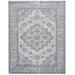 Gray 90 x 63 x 0.25 in Area Rug - Bungalow Rose Rectangle Oriental Machine Woven Viscose Area Rug in Viscose | 90 H x 63 W x 0.25 D in | Wayfair