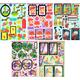 Set of 5 Foiled Die Cut Sheets for 3D Toppers Card Making Decoupage Scrapbooking Paper Craft